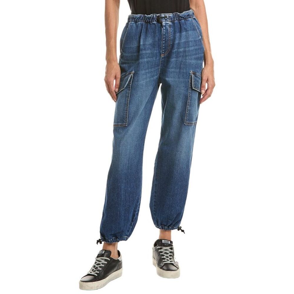 Askk Ny Womens Gunnison Parachute Jean, Blue - Picture 1 of 3